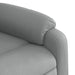 Massage Recliner Chair Light Grey Fabric Txblxbp