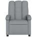 Massage Recliner Chair Light Grey Fabric Txbpnln