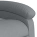 Massage Recliner Chair Light Grey Fabric Txbpnln