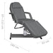 Massage Table Grey 180x62x(87-112) Cm Oobxll