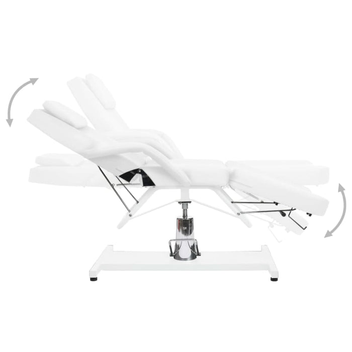 Massage Table White 180x62x(87-112) Cm Oobxla