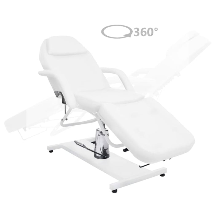 Massage Table White 180x62x(87-112) Cm Oobxla