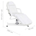 Massage Table White 180x62x(87-112) Cm Oobxla