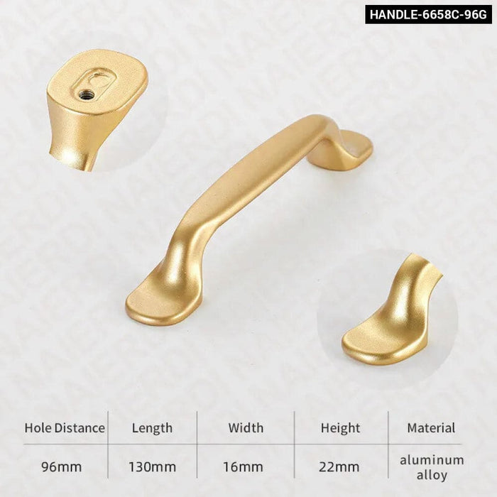 Matte Gold Cabinet Knobs For Kitchen Furniture