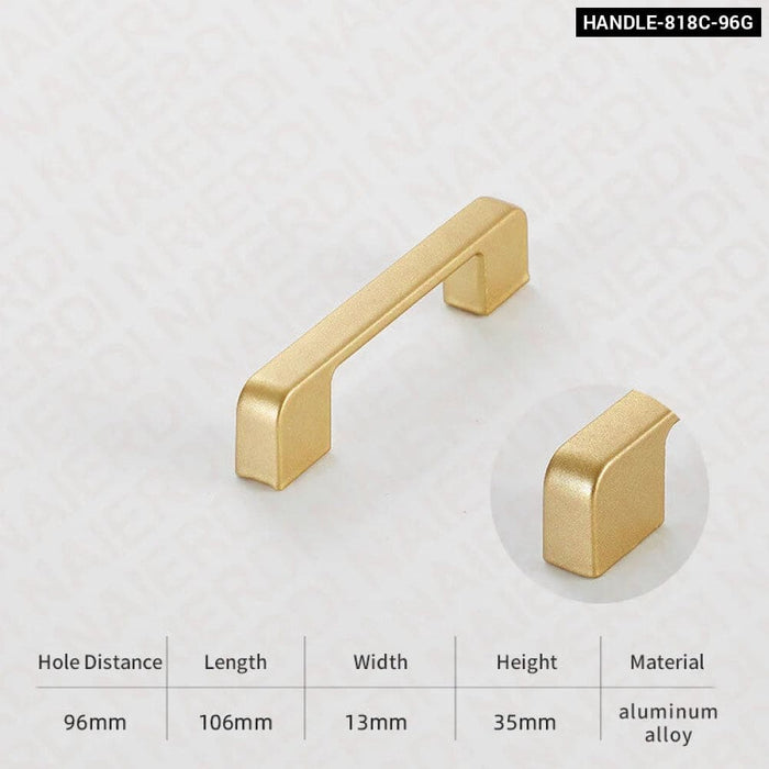 Matte Gold Cabinet Knobs For Kitchen Furniture