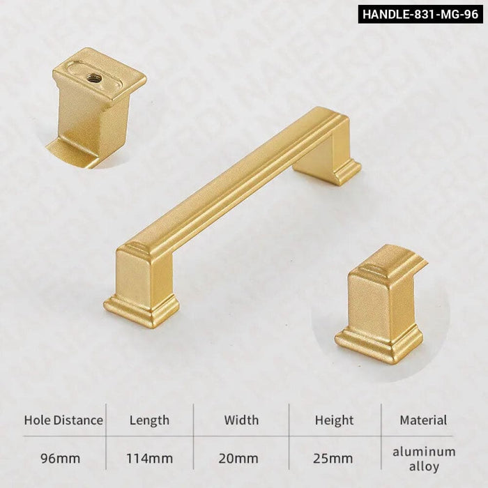 Matte Gold Cabinet Knobs For Kitchen Furniture