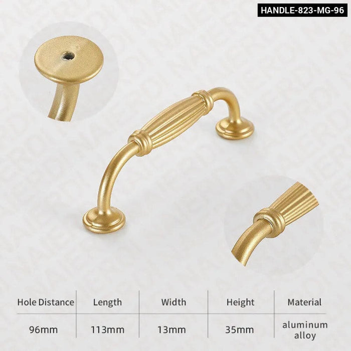 Matte Gold Cabinet Knobs For Kitchen Furniture