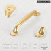 Matte Gold Cabinet Knobs For Kitchen Furniture