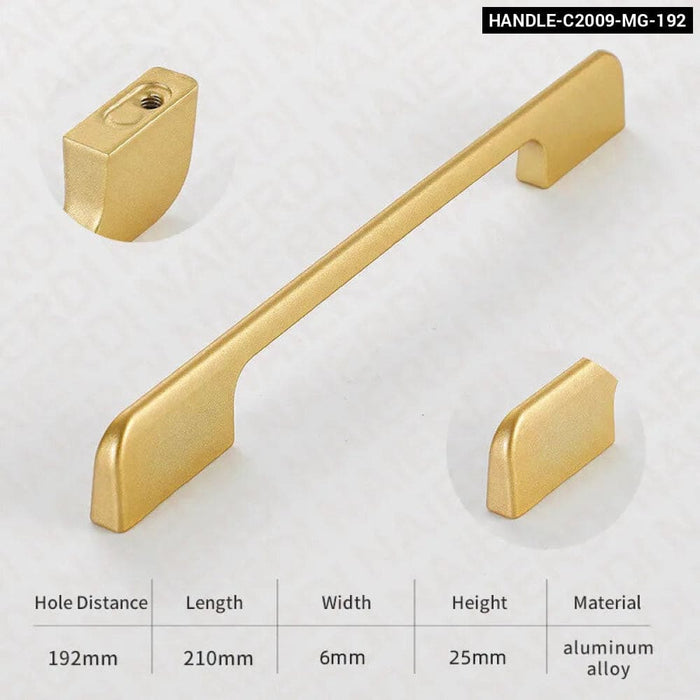 Matte Gold Cabinet Knobs For Kitchen Furniture