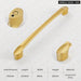 Matte Gold Cabinet Knobs For Kitchen Furniture