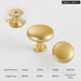 Matte Gold Cabinet Knobs For Kitchen Furniture