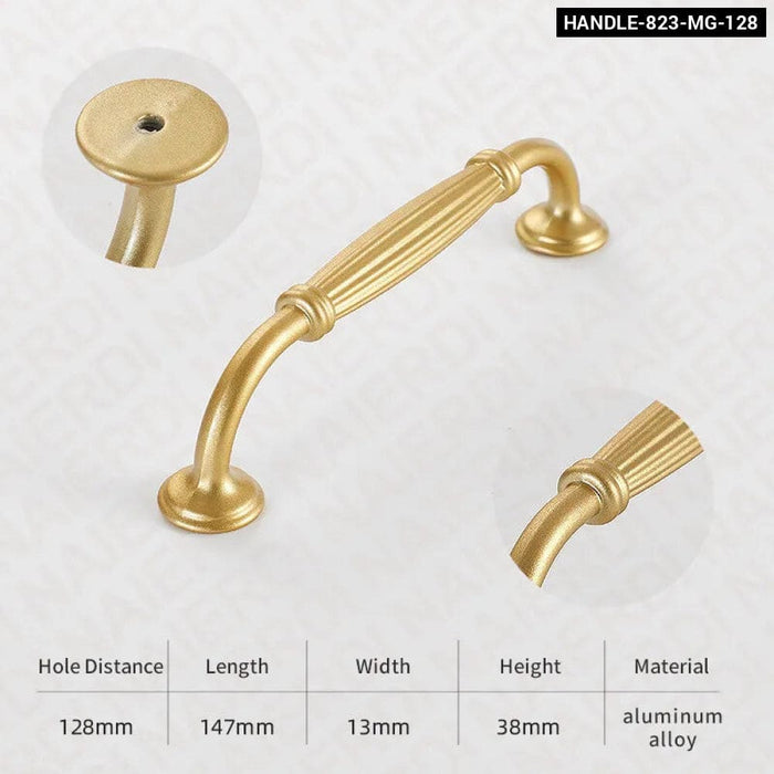 Matte Gold Cabinet Knobs For Kitchen Furniture