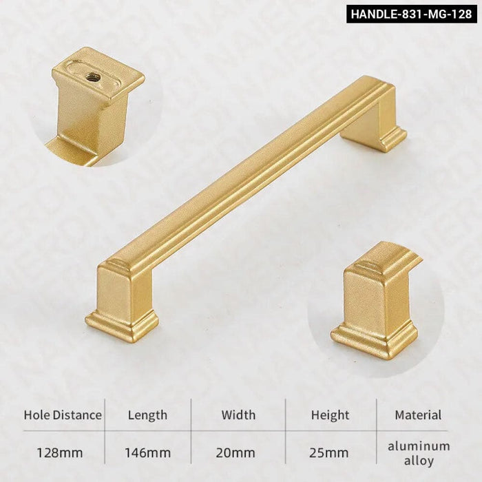 Matte Gold Cabinet Knobs For Kitchen Furniture