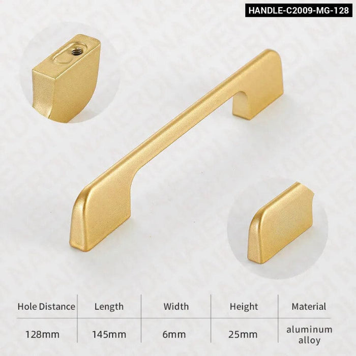 Matte Gold Cabinet Knobs For Kitchen Furniture