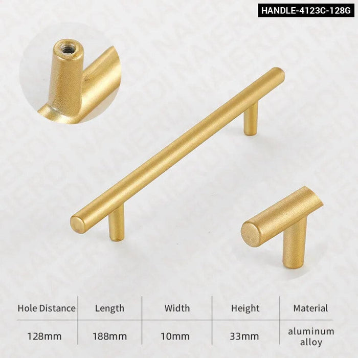 Matte Gold Cabinet Knobs For Kitchen Furniture