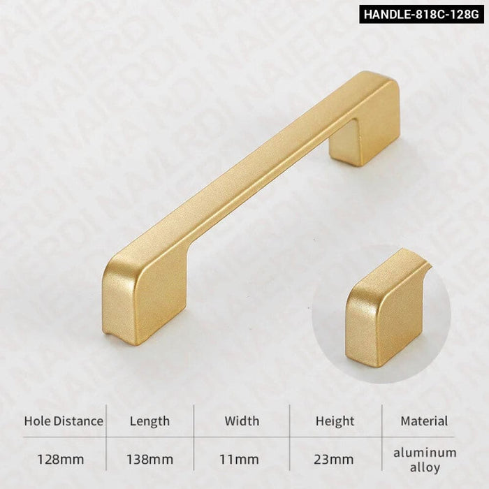 Matte Gold Cabinet Knobs For Kitchen Furniture