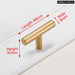 Matte Gold Cabinet Pulls For Kitchen Cupboards