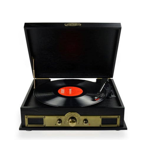 Mbeat Vintage Wood Turntable With Bluetooth Speaker Am Fm