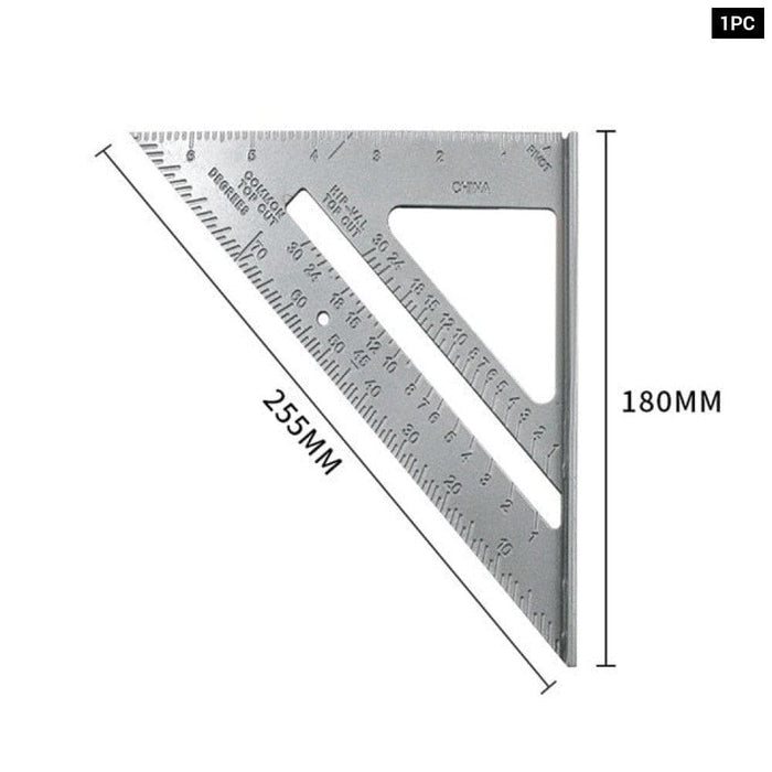 Measuring Tool Carpenter Straight Ruler Aluminum Alloy