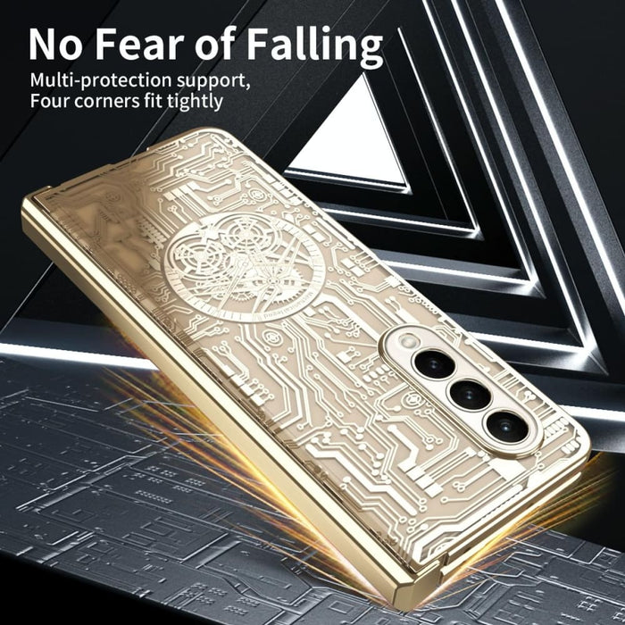 Mechanical Legend Electroplated Fold 4 5g Phone Case