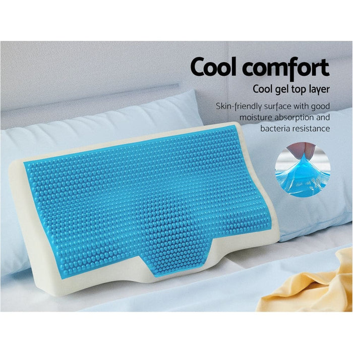 Goslash Picks Memory Foam Pillow Neck Pillows Contour