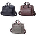 Men Leather Briefcase First Layer Cowhide Computer Handbag