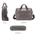 Men Leather Briefcase First Layer Cowhide Computer Handbag