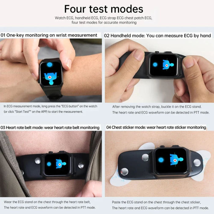 Mens 1.9inch Heart Rateblood Glucose Pressure Oxygen Body