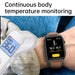 Mens 1.9inch Heart Rateblood Glucose Pressure Oxygen Body