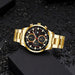 Men’s Fashion Luxury Gold Stainless Steel Quartz Watches