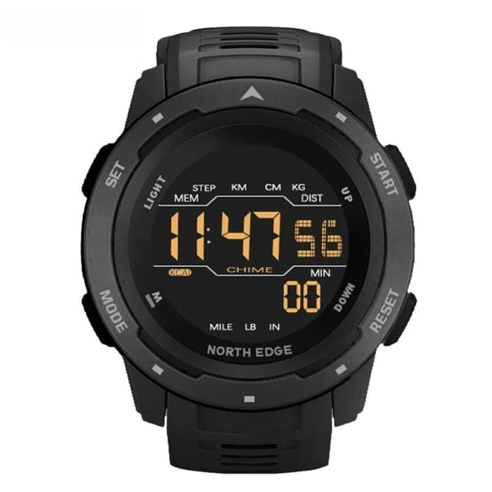 Mens Military 50m Waterproof Pedometer Calories Sport Watch