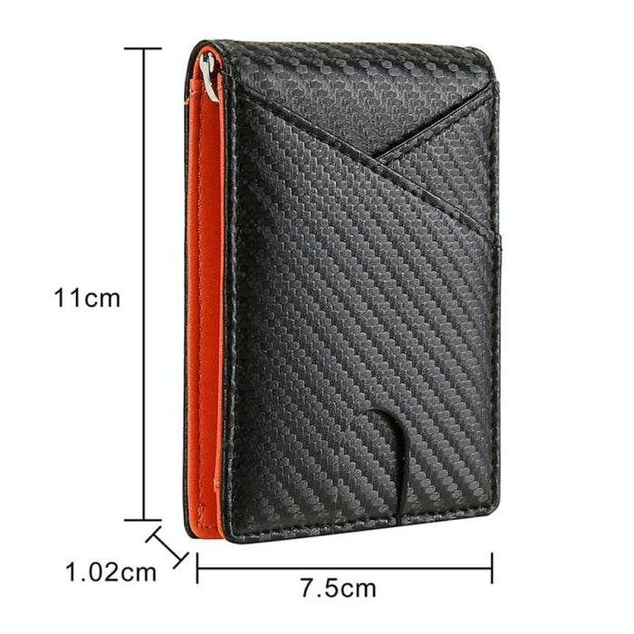 Mens Rfid Carbon Fiber Business Wallet