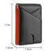 Mens Rfid Carbon Fiber Business Wallet