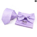 Mens Tie Set Solid Colour For Business And Weddings