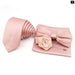 Mens Tie Set Solid Colour For Business And Weddings