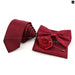 Mens Tie Set Solid Colour For Business And Weddings