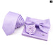 Mens Tie Set Solid Colour For Business And Weddings