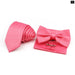 Mens Tie Set Solid Colour For Business And Weddings