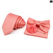 Mens Tie Set Solid Colour For Business And Weddings