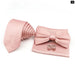 Mens Tie Set Solid Colour For Business And Weddings