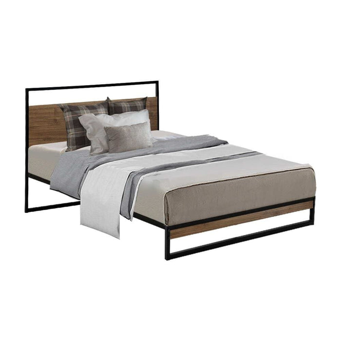 Metal Bed Frame Single Size Mattress Base Platform