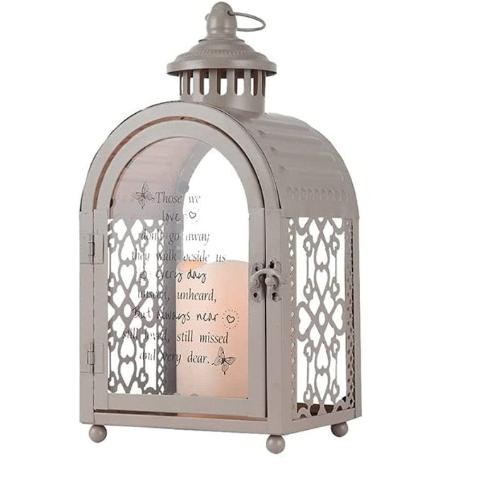 Metal Candle Hanging Lantern With Automatic Timer For Home