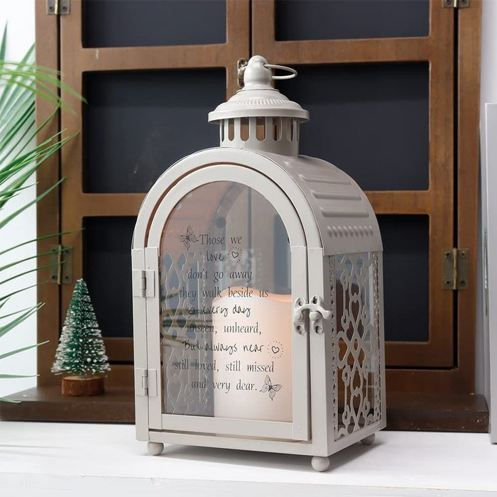 Metal Candle Hanging Lantern With Automatic Timer For Home