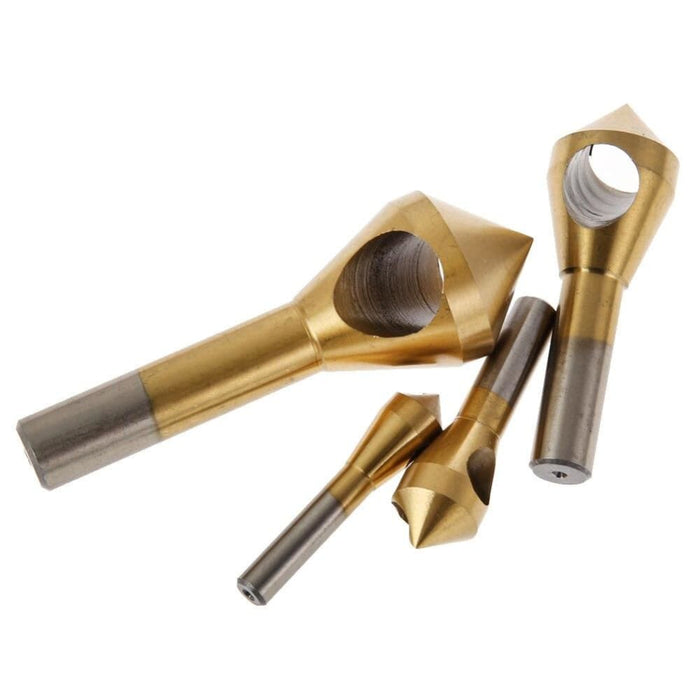 4pc Metal Cutting Drill Titanium Coated Countersink