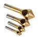 4pc Metal Cutting Drill Titanium Coated Countersink