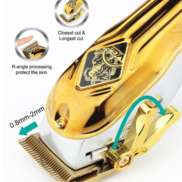 Metal Electric Rechargeable Hair Clipper For Men