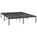 Metal Bed Frame Black 153x203 Cm Queen Tpbnan