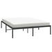 Metal Bed Frame Black 153x203 Cm Queen Tpbnan