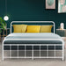 Metal Bed Frame Queen Size Platform Foundation Mattress
