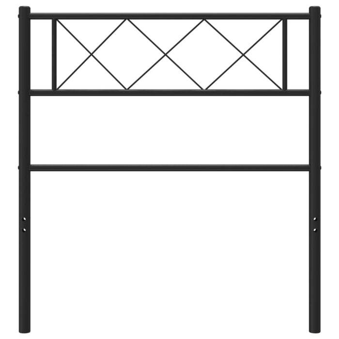 Metal Headboard Black 112x90 Cm Tixtbi